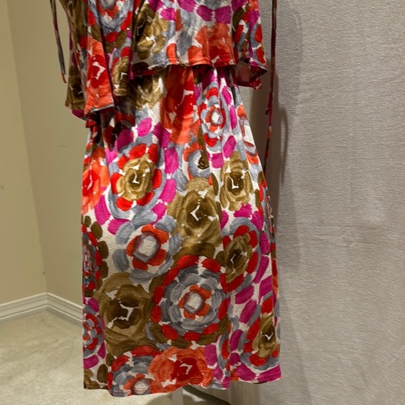 Hello Miss Pink and Red Ruffled Tiered Sundress - Picture 3 of 4